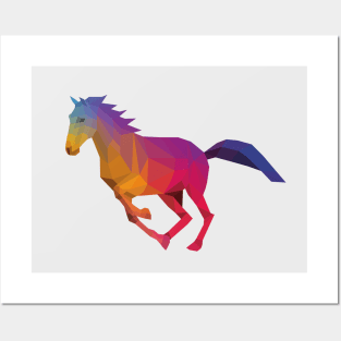 Rainbow Horse Posters and Art